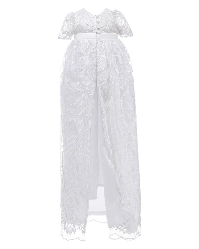 White Lace Garden Ceremony Gown
