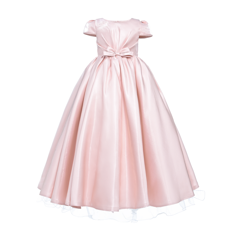 Pink Bow Long Brea Dress