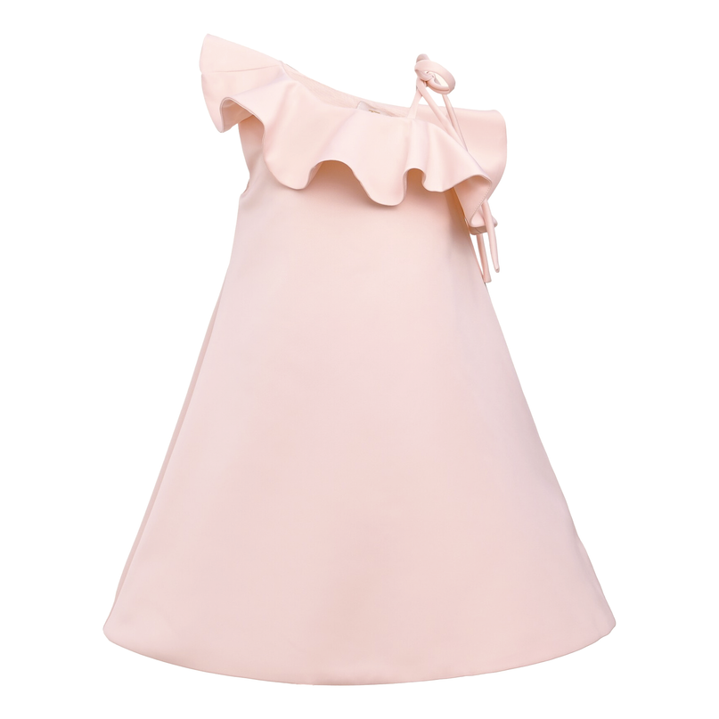 Pink Petulla Off Shoulder Ruffle Dress
