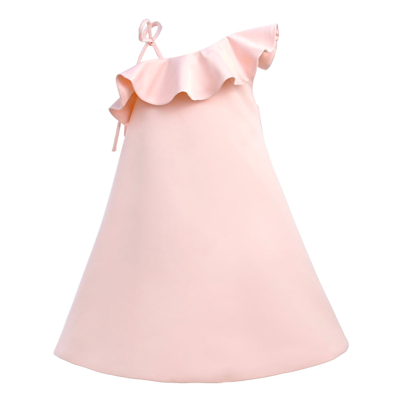Pink Petulla Off Shoulder Ruffle Dress