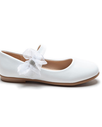 kidsatelier-Tulleen-White Cross Banded Ribbon Flats-TSM42002-White-2