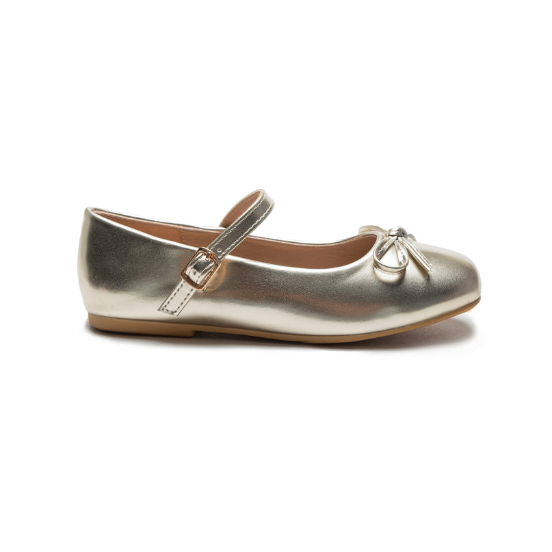 Gold Julietta Bow Flats