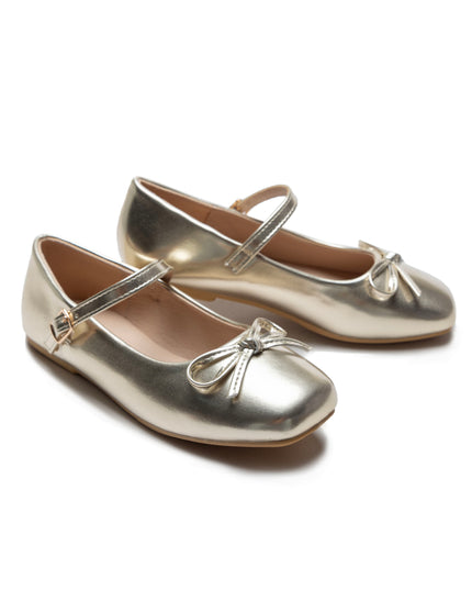 Gold Julietta Bow Flats