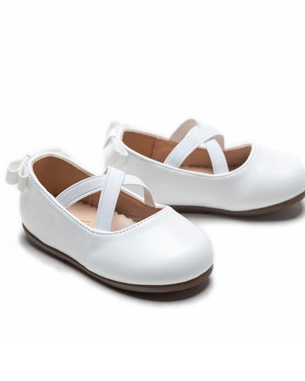 kidsatelier-Tulleen-White Cross Banded Ribbon Flats-TSM42018-White-3