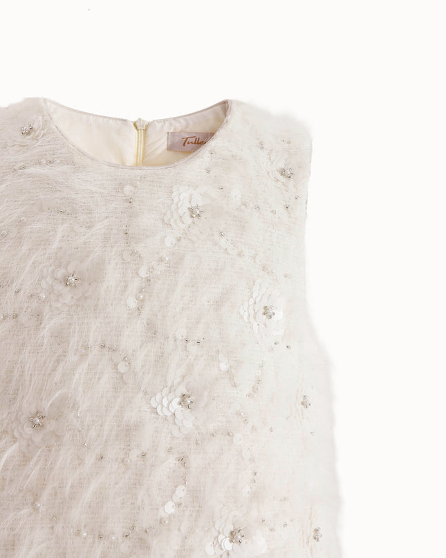 kids atelier tulleen Cream Sparkle Tulle Dress