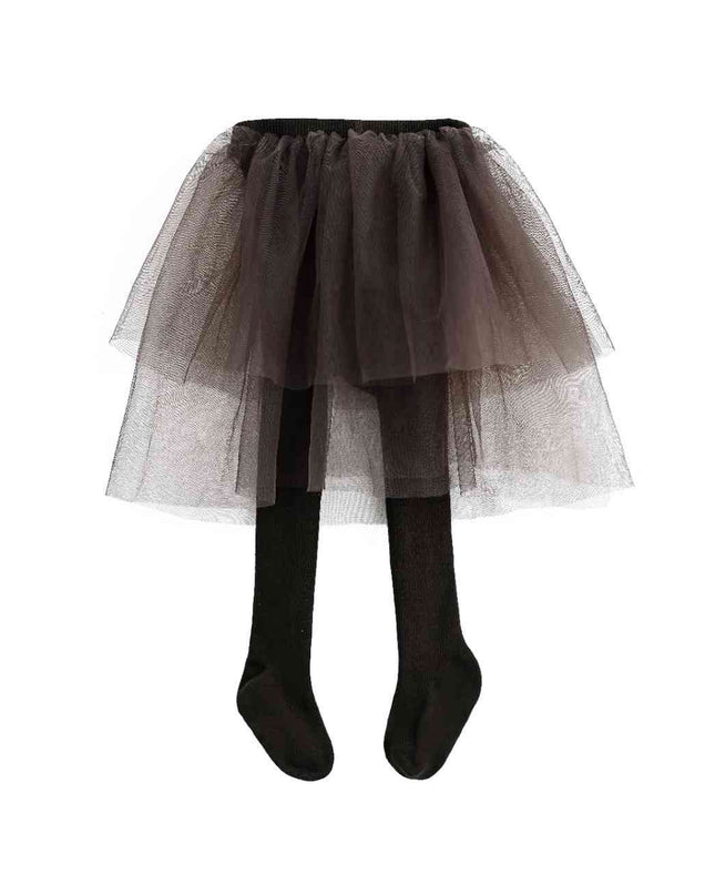 kids atelier tulleen Brown Tulle Twirl Skirt