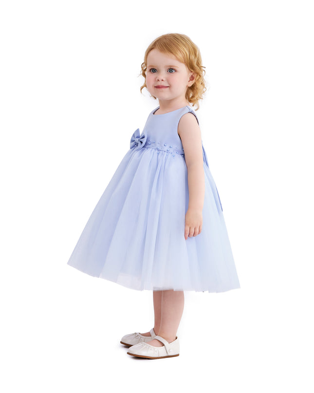 kids atelier tulleen Blue Oravelle Lace Petal Gown