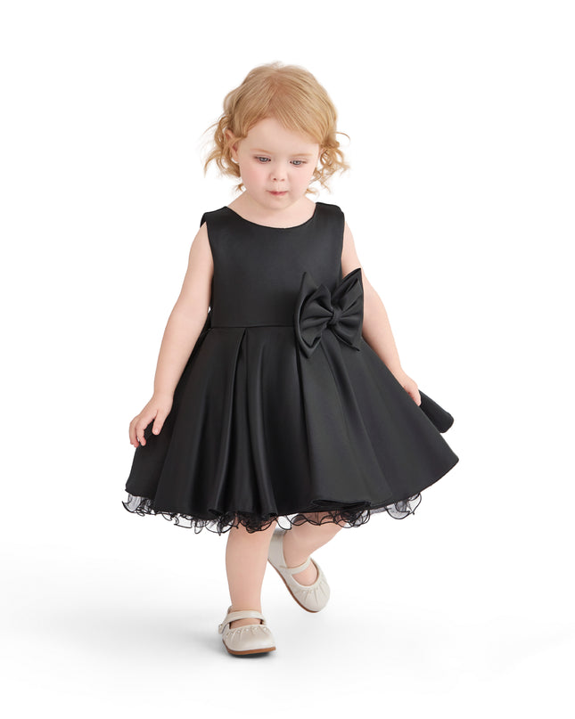 kids atelier tulleen Black Bow Waist Dress