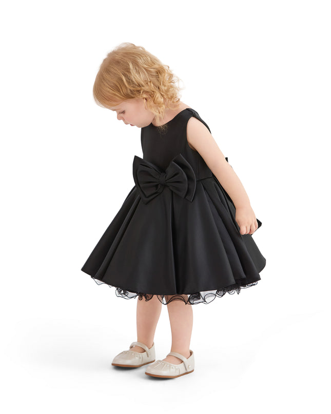 kids atelier tulleen Black Bow Waist Dress