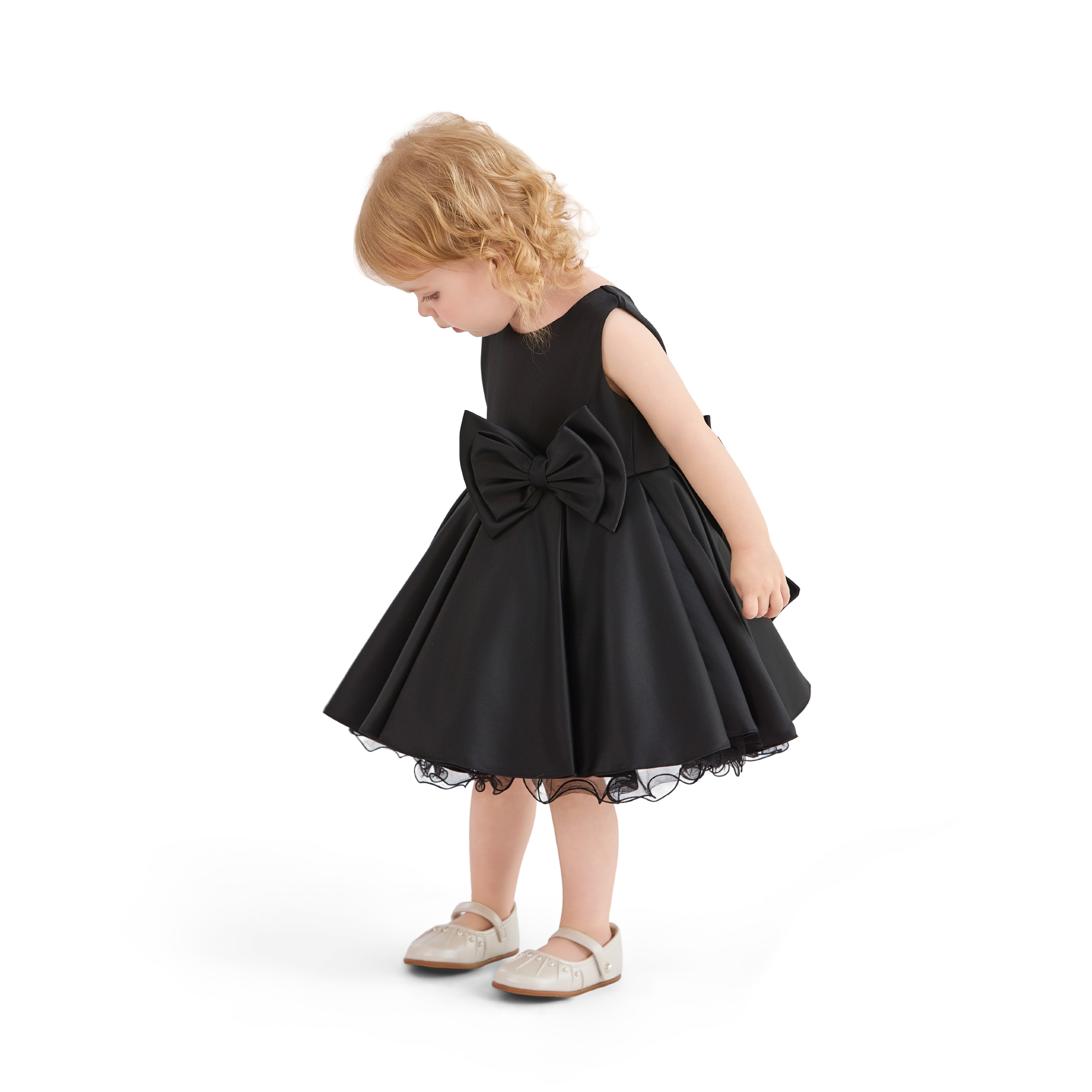 Black Canyonelle Bow Waist Dress 36M / Black
