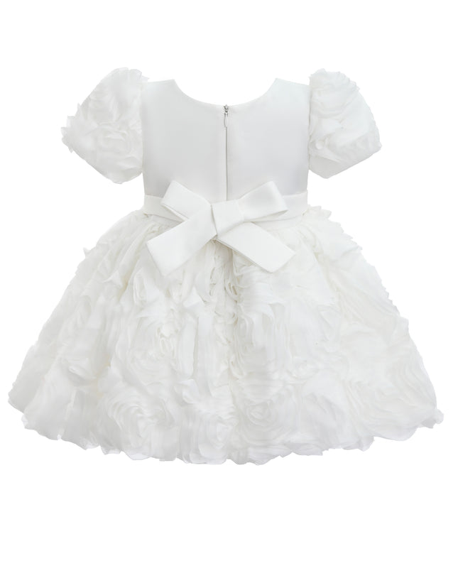 kids atelier tulleen White Bow Rosette Dress