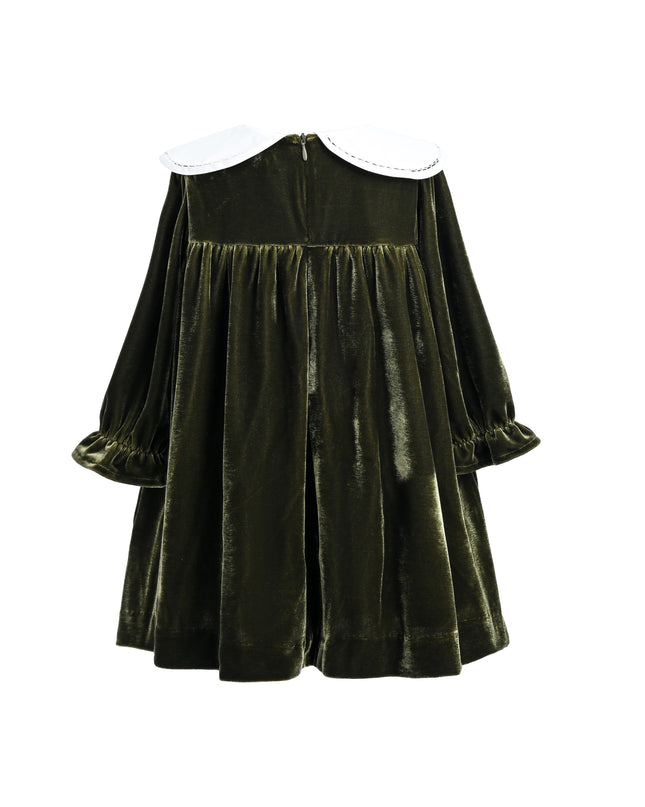 kids atelier tulleen Olive & Petal Velvet Dress