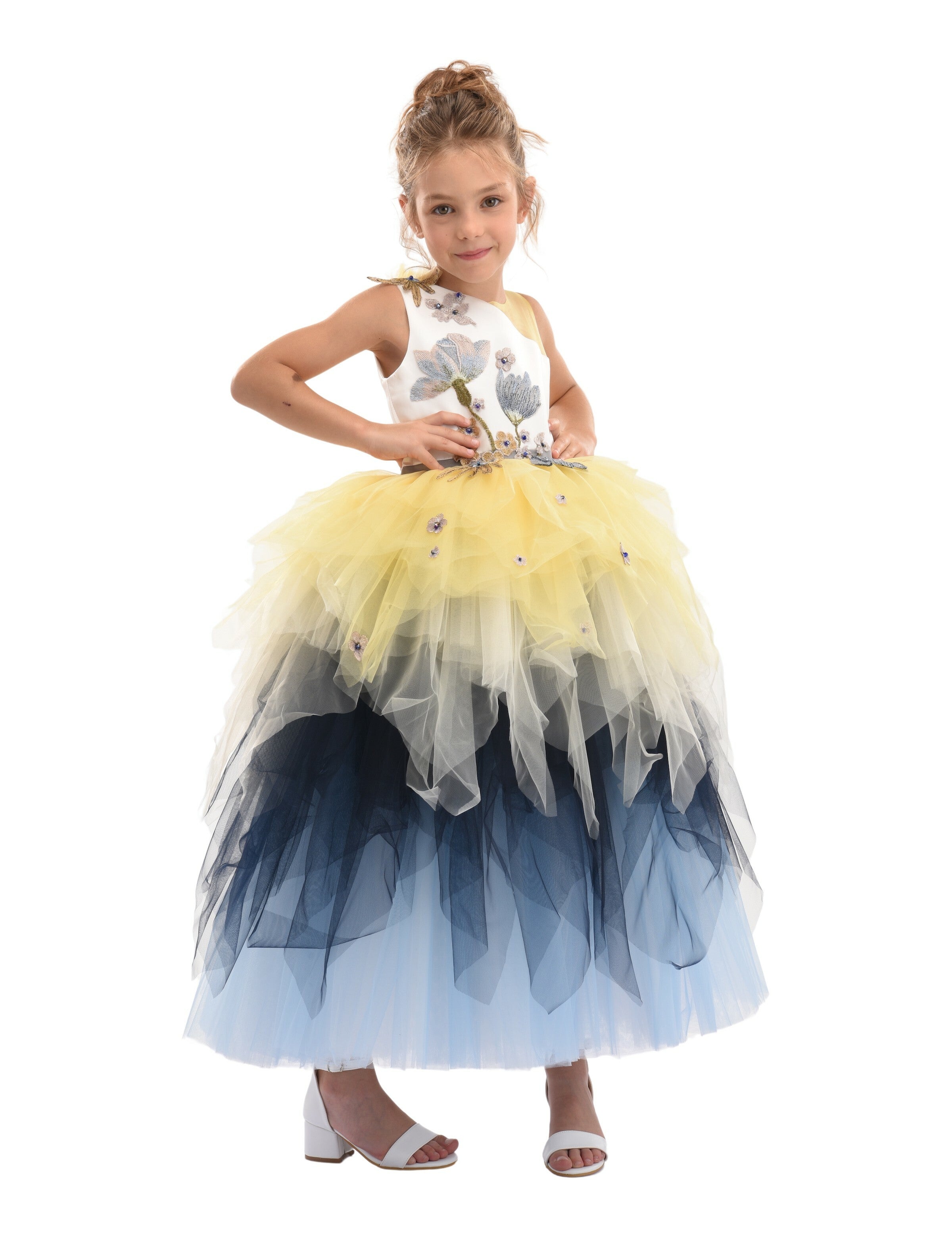 Blue Gemini Tulle Dress 6Y / Blue Blue Gemini Tulle Dress 6Y / Blue