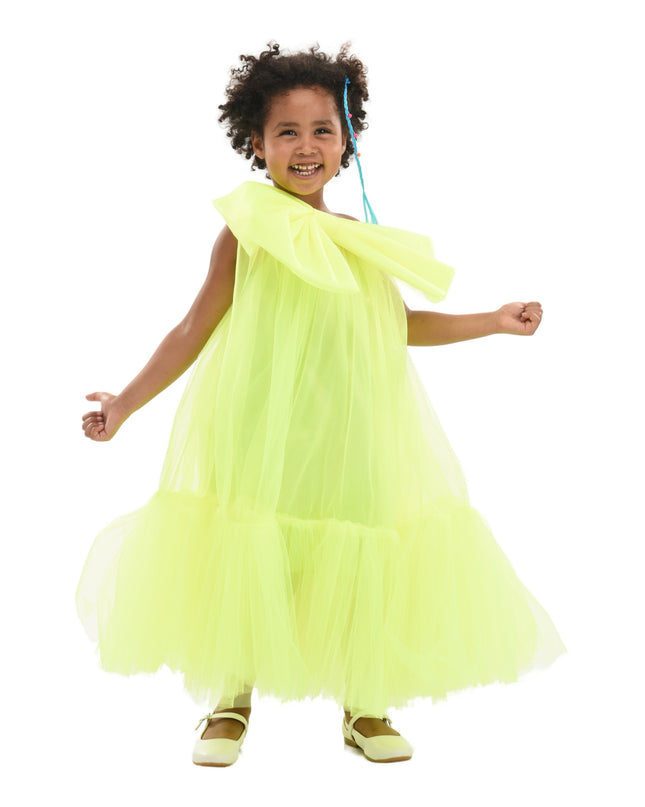 neon green tulle dress Emerald City Tulle Gown Teuta Matoshi