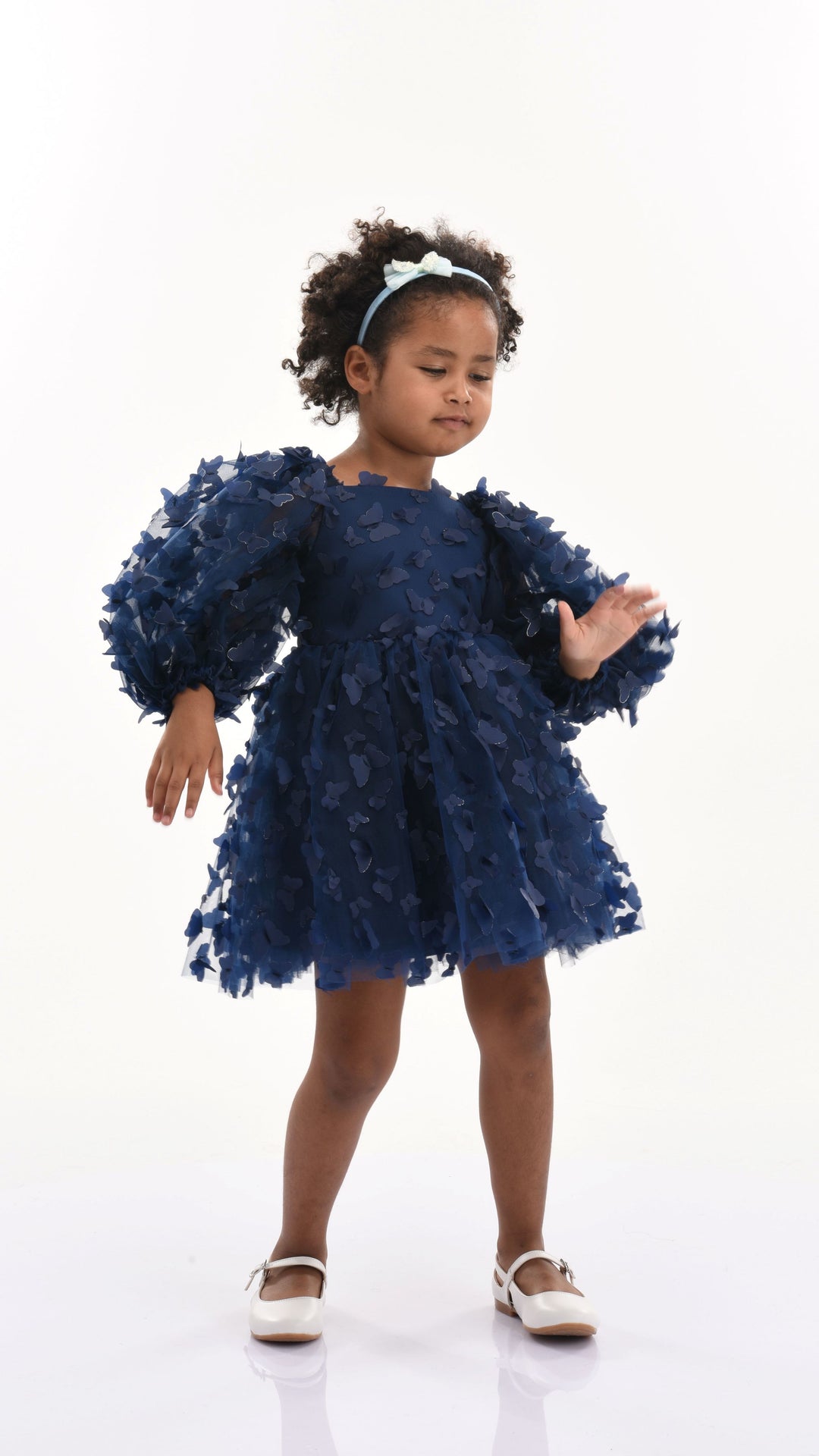 Navy Bell Mariposa Dress