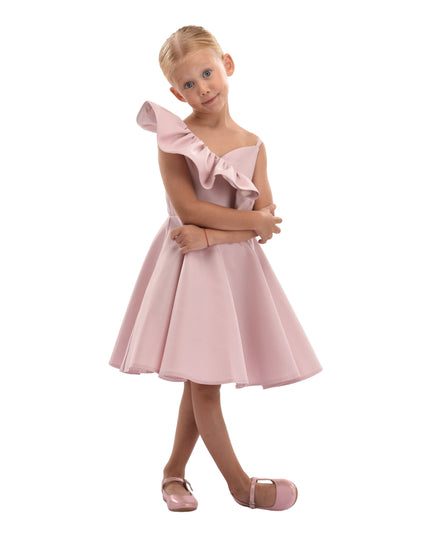 Pink Blush Riviera Off Shoulder Ruffle Dress