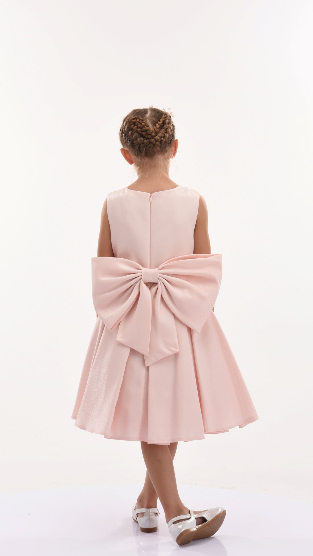 Pink Melinda Pearl Double Bow Dress