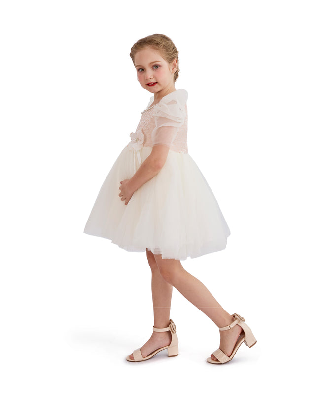 tulleen Pink Oaklyn Sequin Tulle Occasion Dress