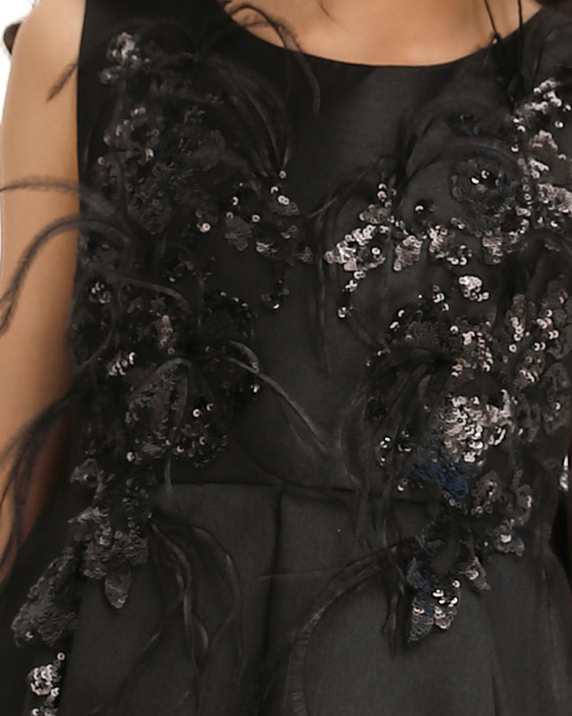 kidsatelier-tulleen-Black-Accented-Tea-Styled-Salem-Dress