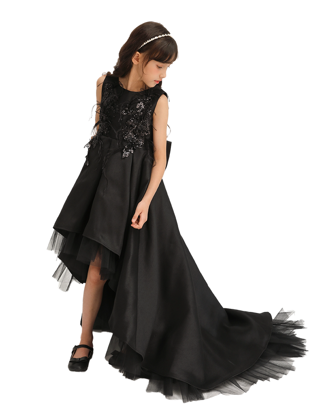 kidsatelier-tulleen-Black-Accented-Tea-Styled-Salem-Dress