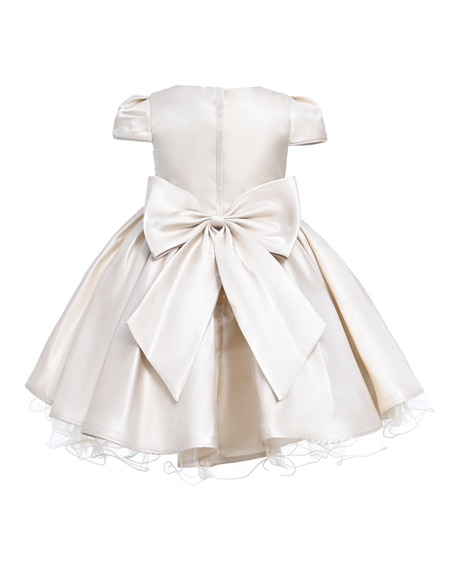 kidsatelier-tulleen-Champagne-Bow-Short-Solera-Dress