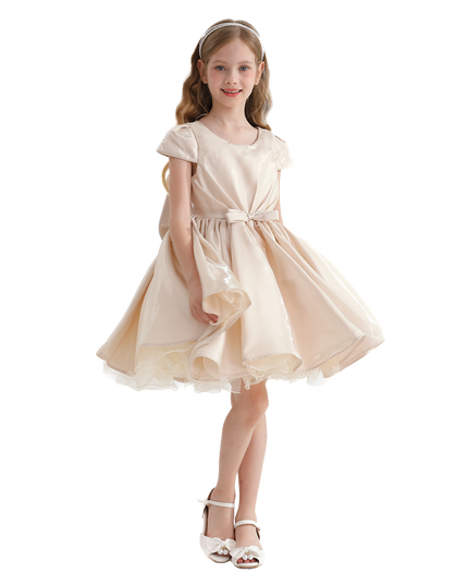 kidsatelier-tulleen-Champagne-Bow-Short-Solera-Dress