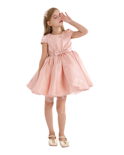 kidsatelier-tulleen-Pink-Bow-Short-Solera-Dress