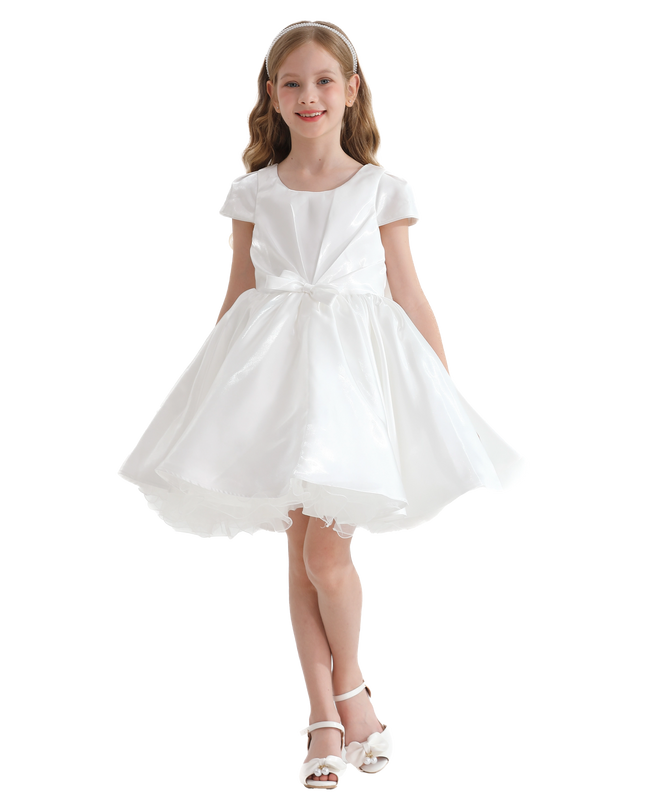 kidsatelier-tulleen-White-Bow-Short-Solera-Dress