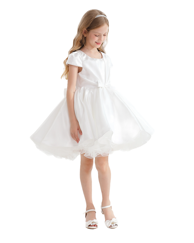 kidsatelier-tulleen-White-Bow-Short-Solera-Dress