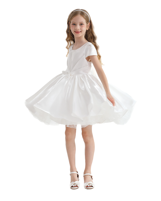 kidsatelier-tulleen-White-Bow-Short-Solera-Dress