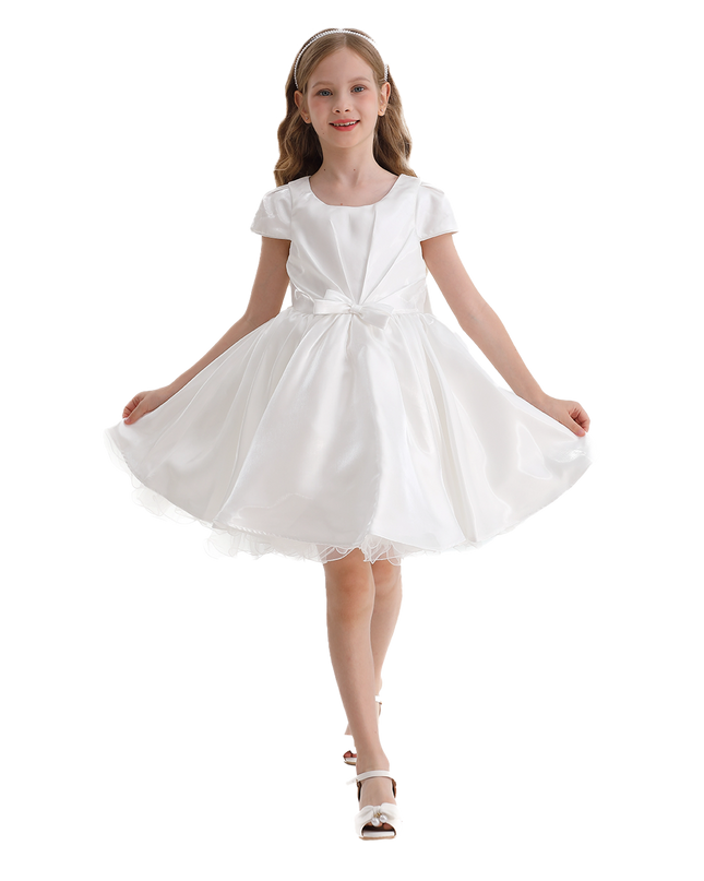 kidsatelier-tulleen-White-Bow-Short-Solera-Dress