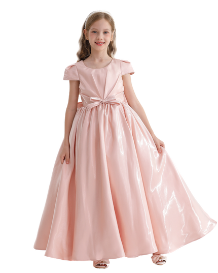 kidstaelier-tulleen-Pink-Bow-Long-Brea-Dress