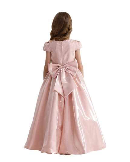 kidstaelier-tulleen-Pink-Bow-Long-Brea-Dress