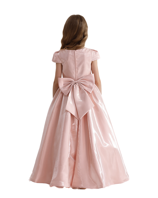kidstaelier-tulleen-Pink-Bow-Long-Brea-Dress