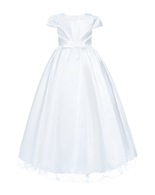 kidsatelier-tulleen-White-Bow-Long-Brea-Dress