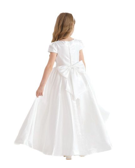 kidsatelier-tulleen-White-Bow-Long-Brea-Dress