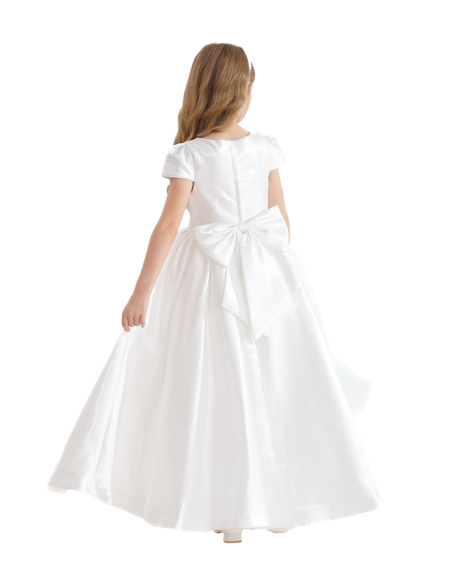 kidsatelier-tulleen-White-Bow-Long-Brea-Dress