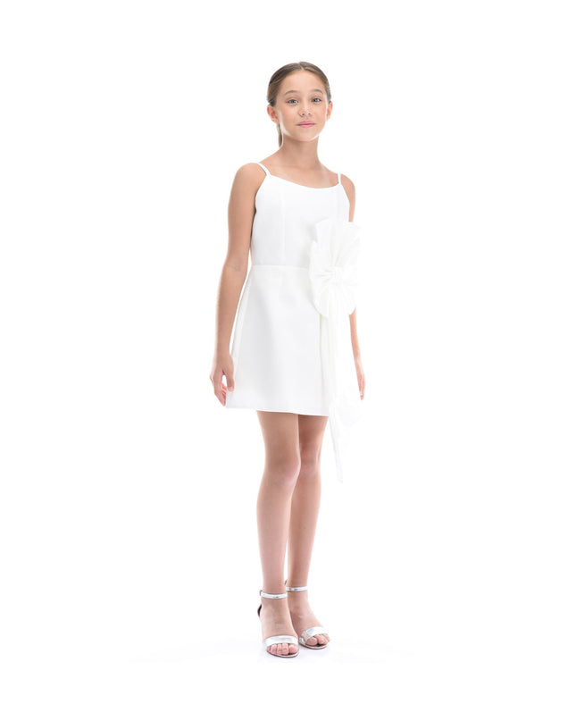 kids atelier tulleen White Bow Livonia Dress