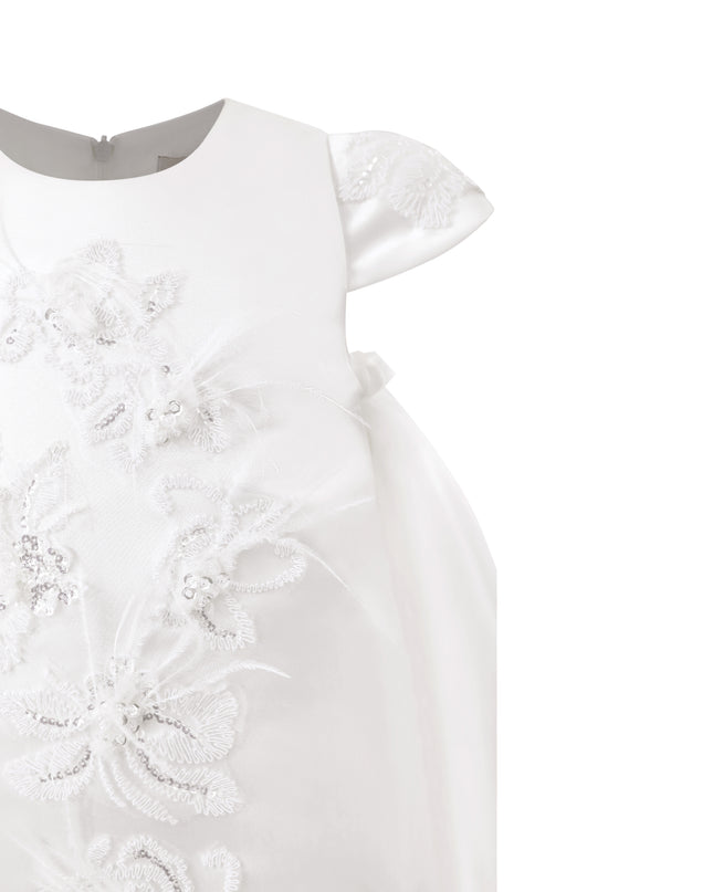 kids atelier tulleen White Embroidered Briavelle Dress