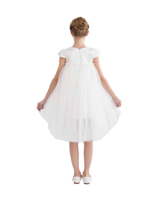 kids atelier tulleen White Embroidered Briavelle Dress