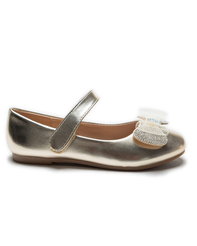 kidsatelier-tulleen-Gold-Lydia-Bow-Flats