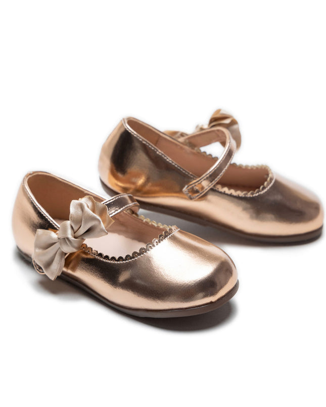 kidsatelier-Tulleen-Champagne-Satin-Elodie-Bow-Flats