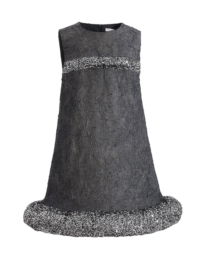kids atelier tulleen Dark Gray Speckled Dress