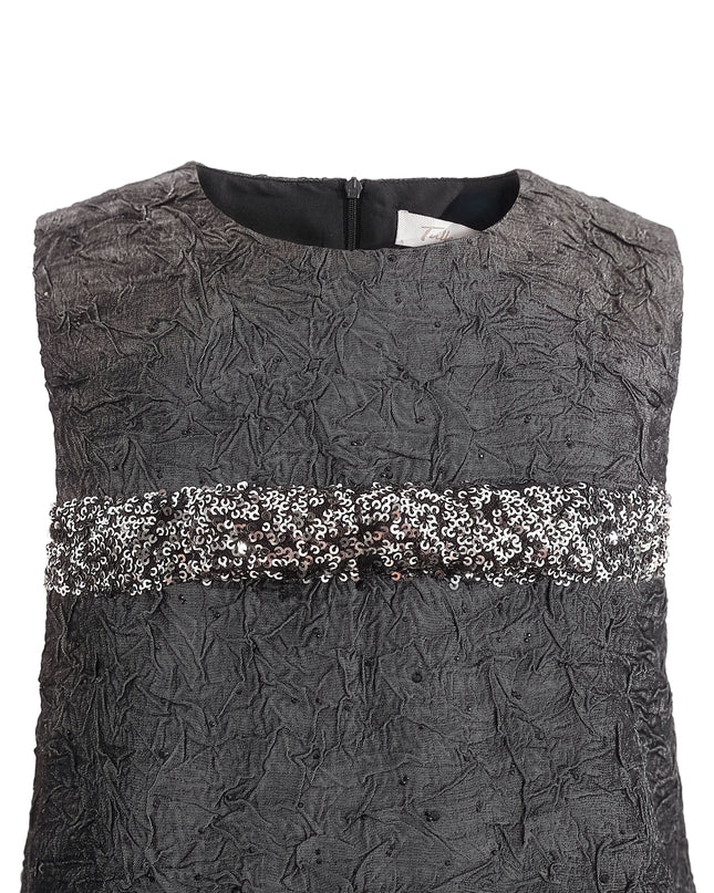 kids atelier tulleen Dark Gray Speckled Dress