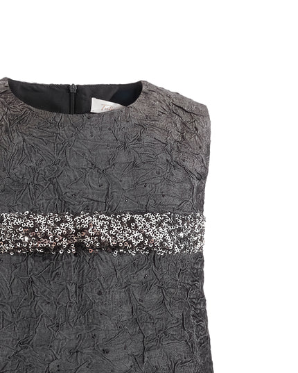 kids atelier tulleen Dark Gray Speckled Dress