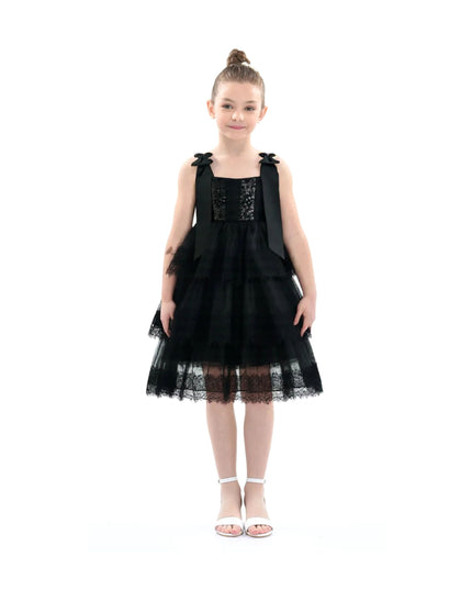 kidsatelier-tulleen-black-ruffle-sleeveless-bow-dress
