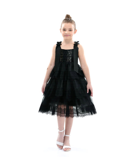 kidsatelier-tulleen-black-ruffle-sleeveless-bow-dress