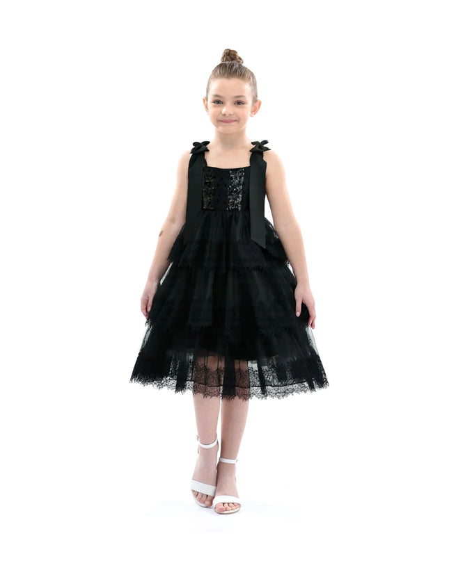 kidsatelier-tulleen-black-ruffle-sleeveless-bow-dress