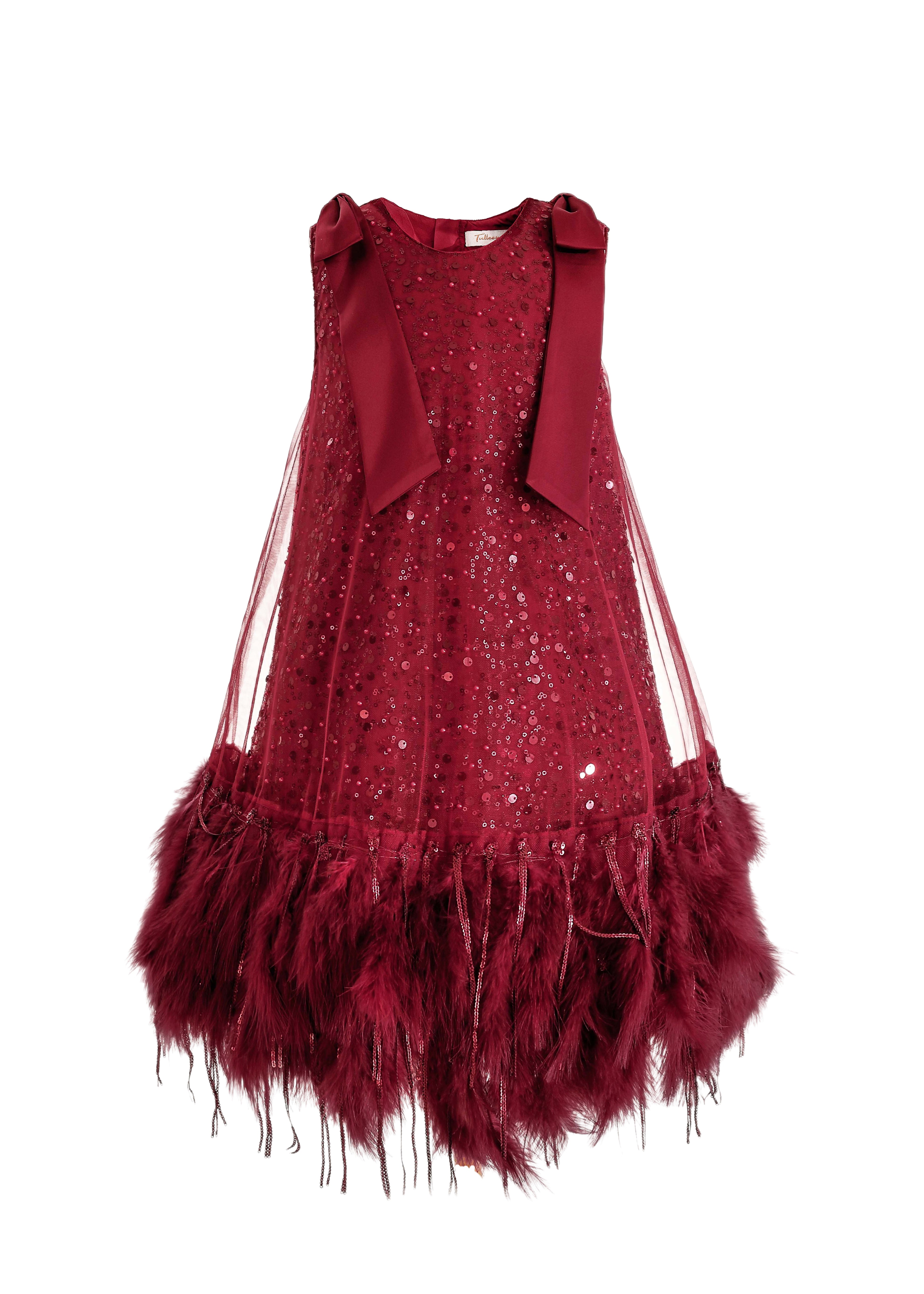 red sequin and feather dress Mermaid Red Sparkly Prom Dress Abstract Pattern Red Sequin Feather Hem Mermaid Prom Gown