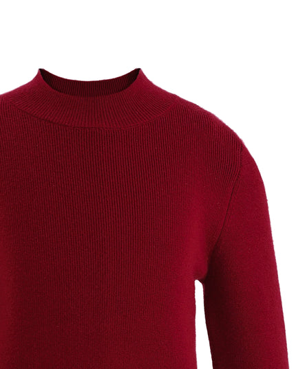 kids atelier tulleen Ruby Red Ruffle-Knit Sweater